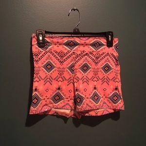 Charlotte Russe tribal stretchy shorts